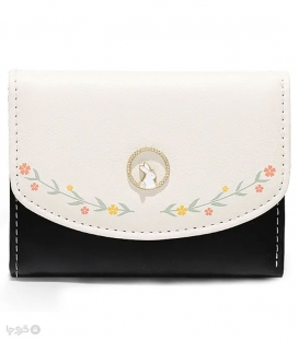 کیف پول دخترانه تاشو دکمه دار Taomicmic تائومیک میک طرح گل و خرگوش