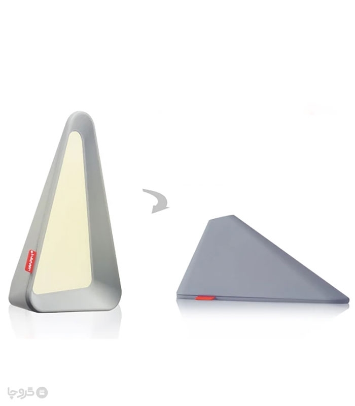 چراغ مطالعه رو میزی مثلثی شارژی مدل سه حالته - همراه با کابل شارژ