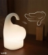 چراغ خواب لمسی سیلیکونی شارژی طرح فیل - همراه با کابل شارژ