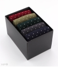 پک جوراب نیم ساق لئو کد 501 طرح خالخالی - جعبه 5 جفتی