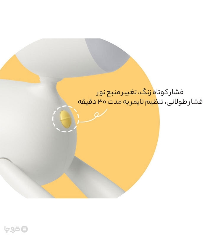 چراغ مطالعه رو میزی شارژی مدل L17 طرح گوزن - همراه با کابل شارژ