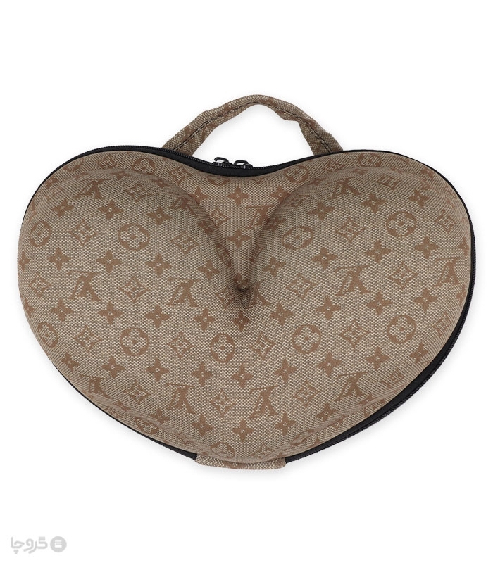 کیف لباس زیر زنانه قلبی کد 4031 طرح Louis Vuitton
