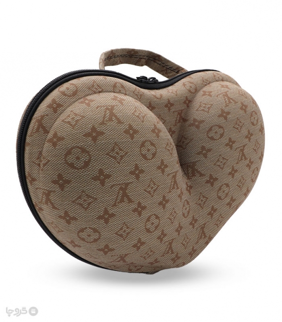 کیف لباس زیر زنانه قلبی کد 4031 طرح Louis Vuitton