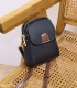 کیف دوشی زنانه زیپ دار چرم کد 2407 طرح کلاسیک