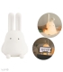 چراغ خواب لمسی سیلیکونی شارژی طرح خرگوش گوش دار - همراه با کابل شارژ