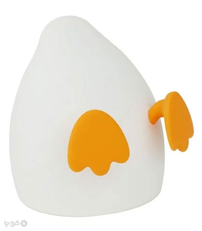 چراغ خواب لمسی سیلیکونی رو میزی شارژی طرح اردک - همراه با کابل شارژ