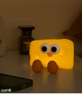 چراغ خواب لمسی سیلیکونی رو میزی شارژی طرح پنیر چدار - همراه با کابل شارژ