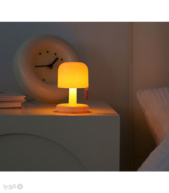 چراغ خواب رو میزی شارژی طرح آباژور - همراه با کابل شارژ