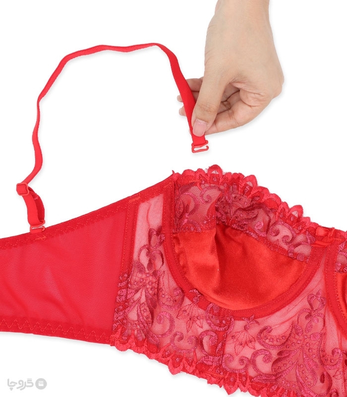 ست شورت و سوتین بلند دکلته توری نوشه پوش کد 980 گلدوزی طرح 02