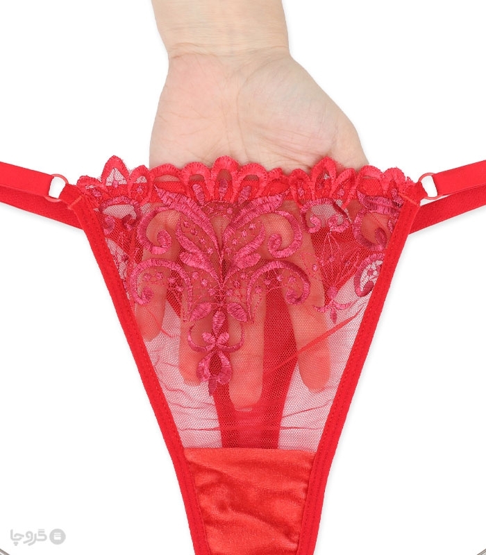ست شورت و سوتین بلند دکلته توری نوشه پوش کد 980 گلدوزی طرح 02
