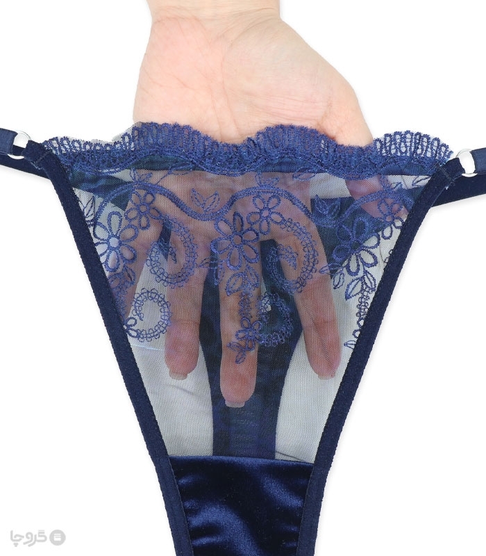 ست شورت و سوتین بلند دکلته توری نوشه پوش کد 980 گلدوزی طرح 03