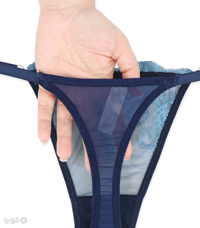 ست شورت و سوتین بلند دکلته توری نوشه پوش کد 980 گلدوزی طرح 03