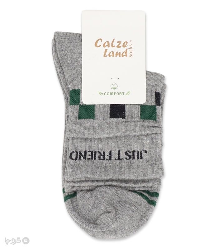 جوراب نیم ساق کش انگلیسی Calze Land کالزی لند طرح Just Friend