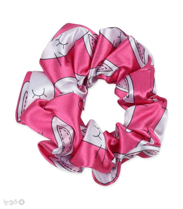 ست شورتک و تاپ بندی و اسکرانچی ساتن Max مکس کد 024 طرح خرگوش