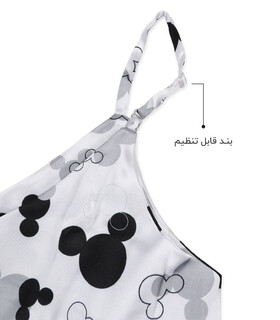 ست شورتک و تاپ بندی و اسکرانچی ساتن Max مکس کد 024 طرح میکی موس