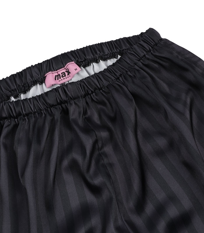 ست شورتک و تاپ بندی و اسکرانچی ساتن Max مکس کد 024 طرح Victoria's Secret