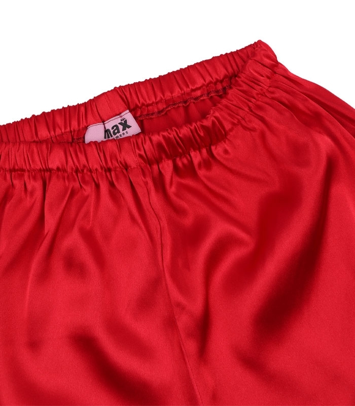 ست لباس خواب راحتی شلوارک و بلوز ساتن Max مکس کد 025 طرح میکی موس