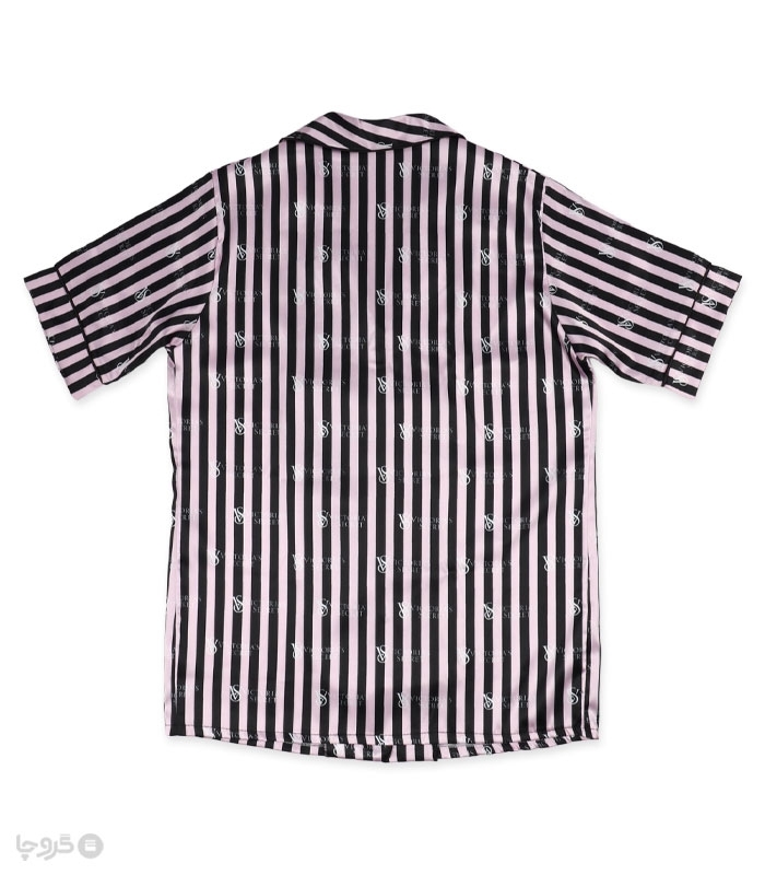 ست لباس خواب راحتی شلوارک و بلوز ساتن Max مکس کد 025 طرح Victoria's Secret