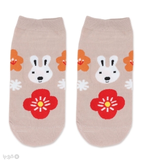 جوراب مچی کد 1000 طرح گل و خرگوش