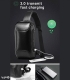 کیف کراس بادی ضد آب و ضد سرقت Bange بنج کد 22085 - دارای درگاه USB