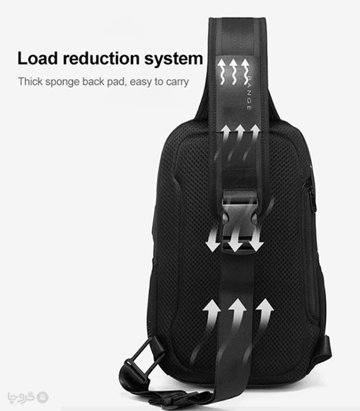 کیف کراس بادی ضد آب Bange بنج کد 77120 - دارای درگاه USB