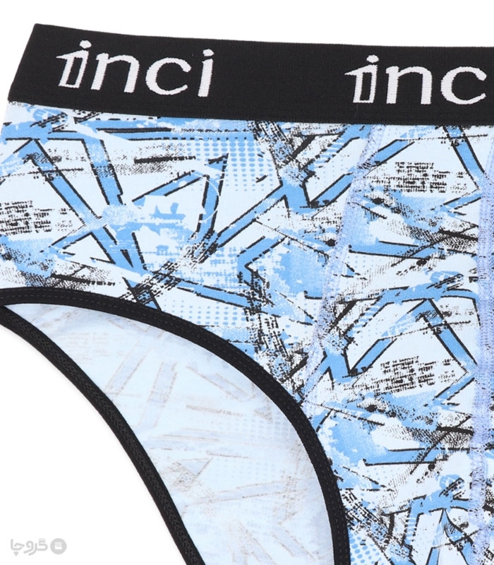 پک شورت مردانه نخی اسلیپ 1Inci بیر اینجی کد 1600 طرح 4 - بسته 3 عددی