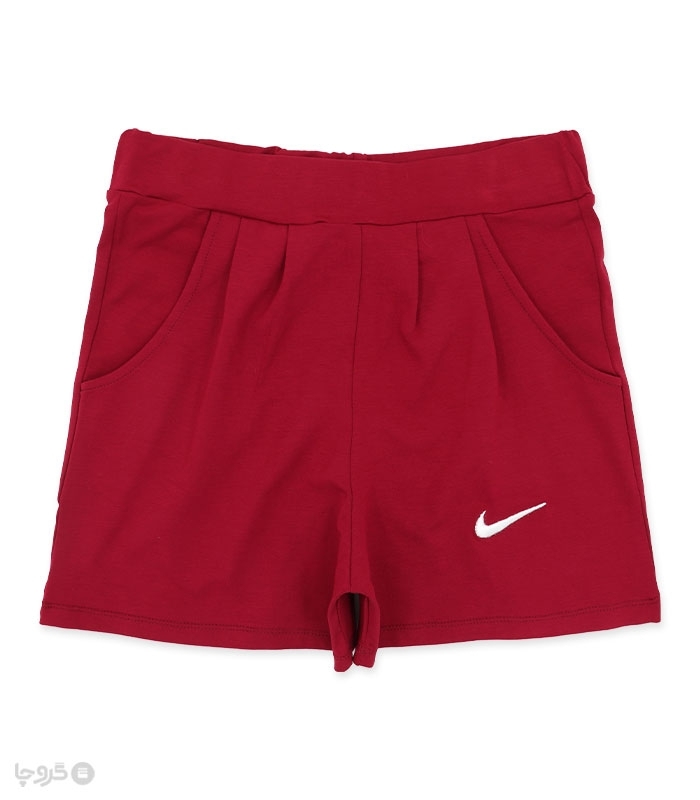 ست شلوارک و کراپ نخی Max مکس طرح Nike