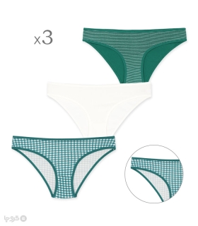 پک شورت زنانه اسلیپ نخی Koza کوزا کد 11040 طرح 888 - بسته 3 عددی