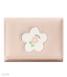 کیف پول زنانه تاشو دکمه دار Taomicmic تائومیک میک طرح گل