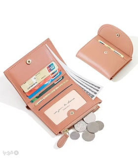 کیف پول زنانه تاشو زیپ دار Taomicmic تائومیک میک ساده