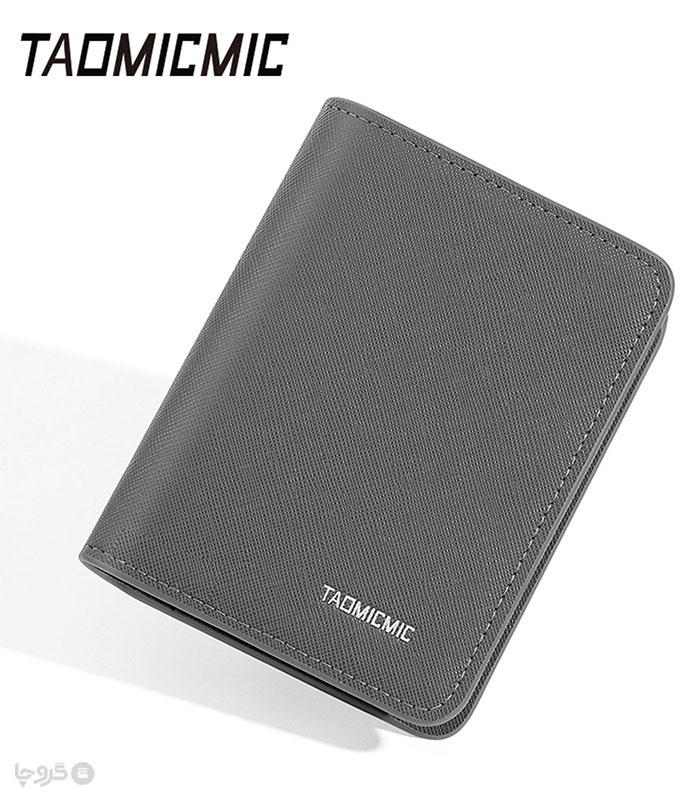 کیف پول مردانه تاشو زیپ دار Taomicmic تائومیک میک طرح کلاسیک