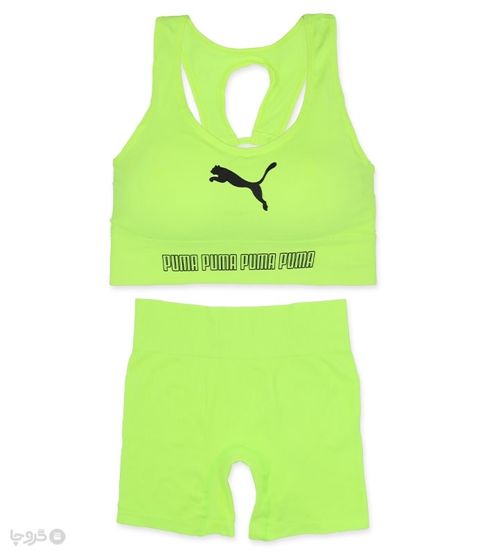 ست شورت و نیم تنه کاپدار کبریتی کد A16 طرح Puma