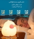 چراغ خواب لمسی سیلیکونی رو میزی شارژی طرح فاخته - همراه با کابل شارژ