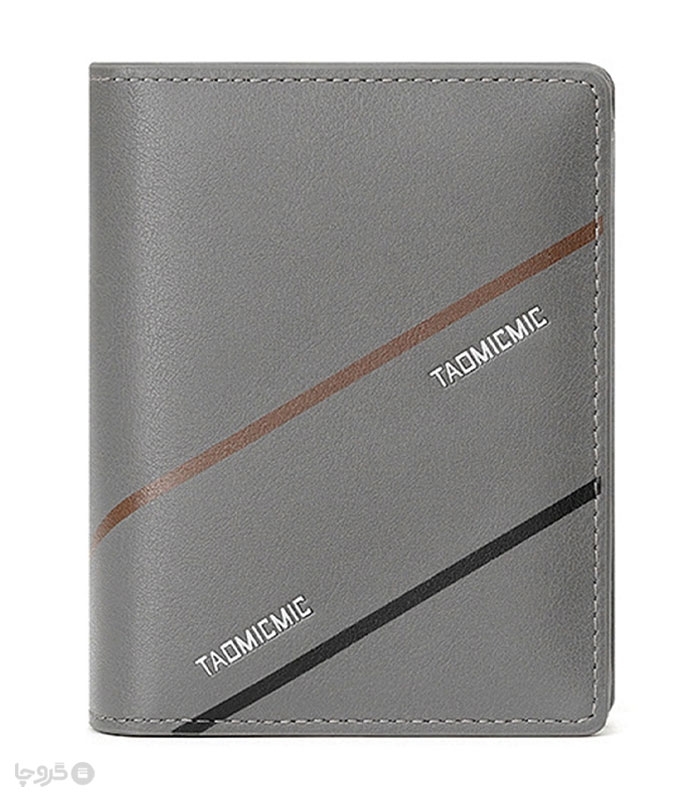 کیف پول مردانه تاشو زیپ دار Taomicmic تائومیک میک طرح کلاسیک 4