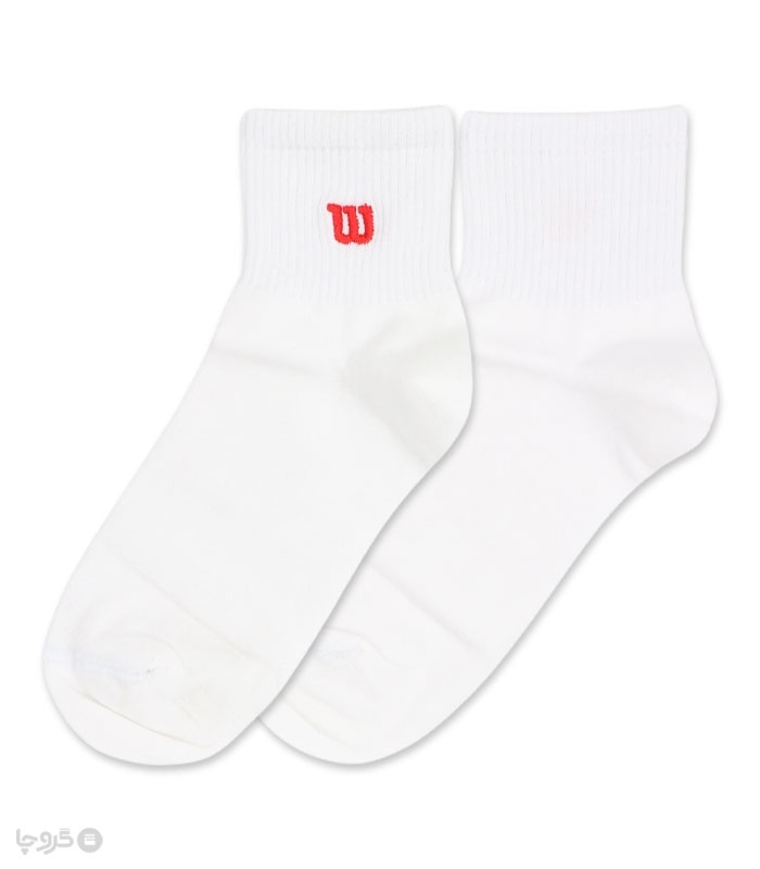 جوراب نیم ساق کد 41008 گلدوزی طرح Wilson