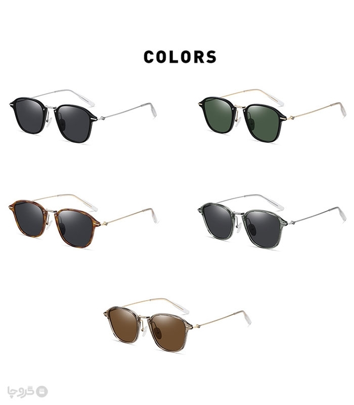 عینک آفتابی زنانه پلاریزه کد 2277 مدل Square Frame