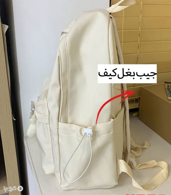 کوله پشتی دخترانه کد 2409 عروسک دار