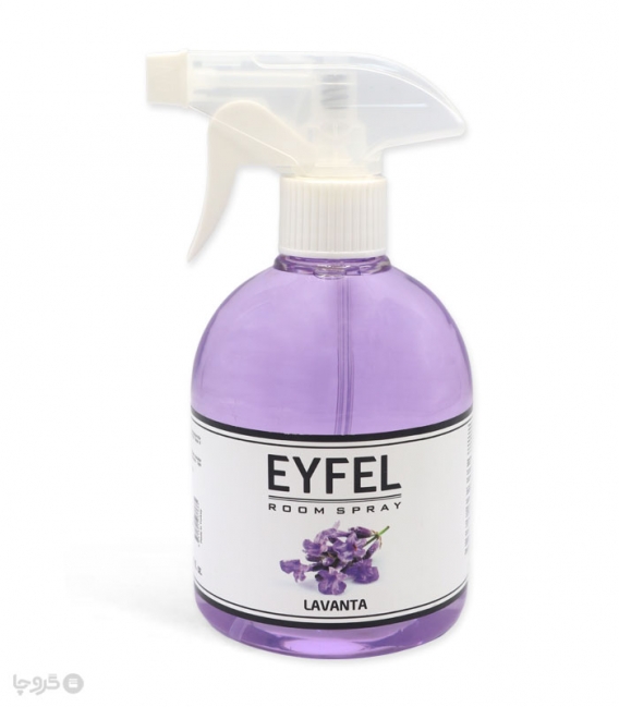 اسپری خوشبو کننده هوا ایفل Eyfel رایحه لوندر Lavender - حجم 500 میلی لیتر