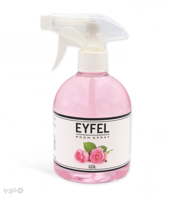 اسپری خوشبو کننده هوا ایفل Eyfel رایحه گل رز Rose - حجم 500 میلی لیتر