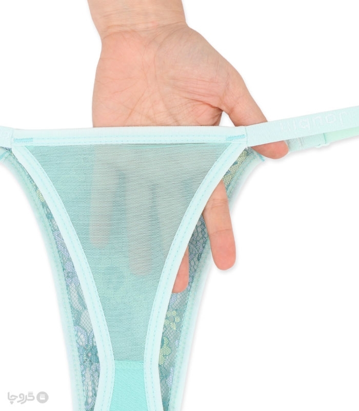 ست شورت و سوتین توری فنردار ژوبین کد 2030 طرح گلدوزی