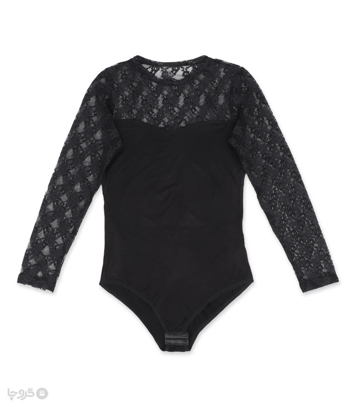 بادی آستین بلند نخ و تور Berrak براک کد 2050