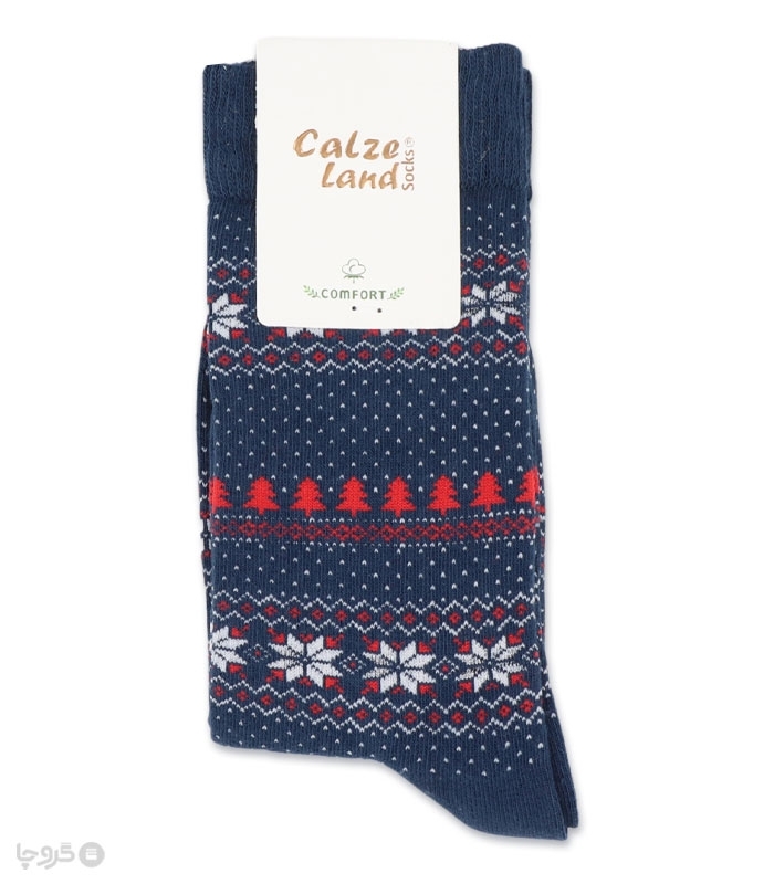 جوراب ساقدار Calze Land کالزی لند طرح Snowflake