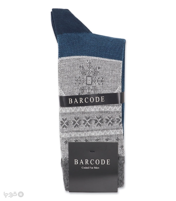 جوراب ساقدار Barcode بارکد طرح ژاکارد دونه برف