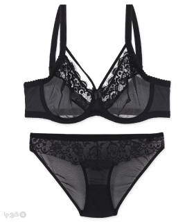 ست شورت و سوتین توری فنردار Adak آداک کد 533 طرح 2