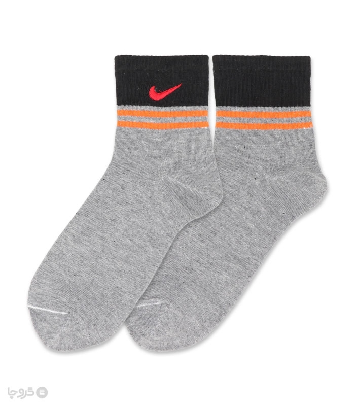 جوراب نیم ساق کش انگلیسی کد 901 گلدوزی طرح Nike