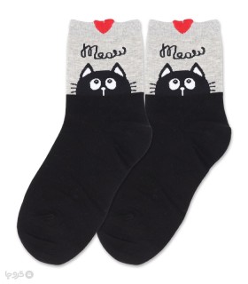جوراب نیم ساق Coco & Hana طرح گربه