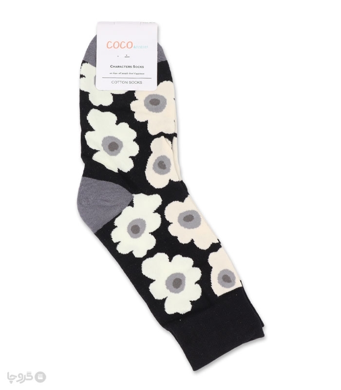 جوراب نیم ساق Coco & Hana طرح گل درشت