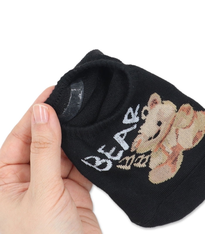 جوراب کالج پشت ژله‌ای کد 6000 طرح Bear