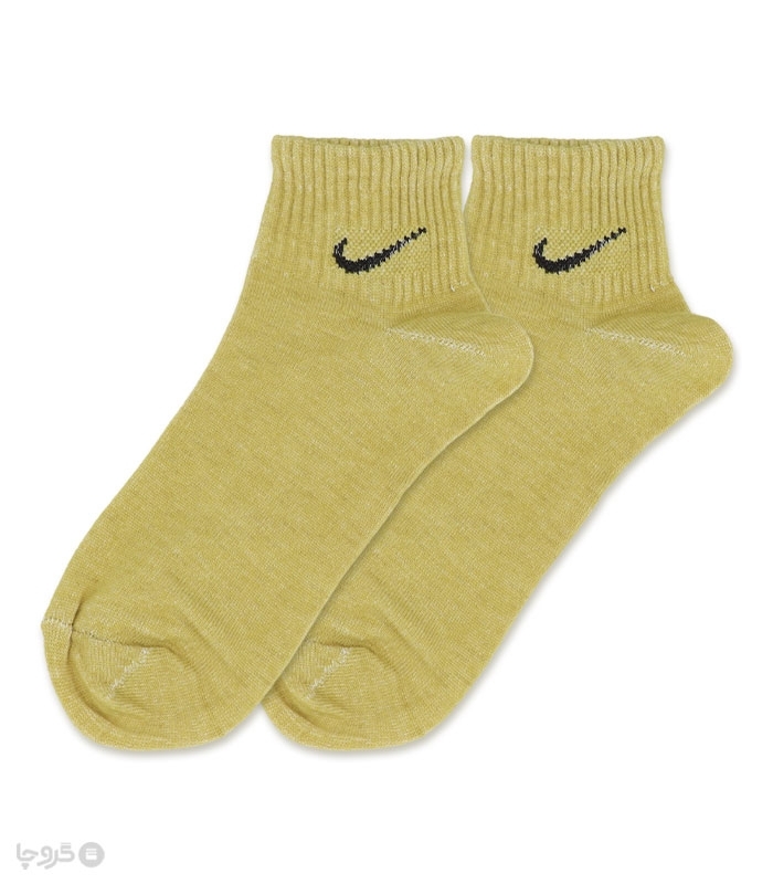 جوراب مچی کش انگلیسی طرح Nike طیف زرد
