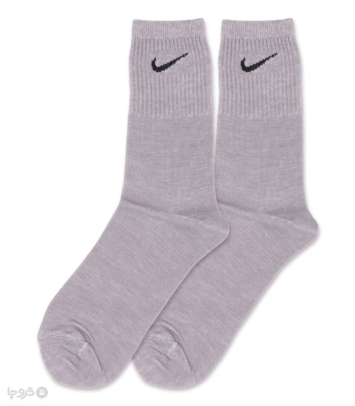 جوراب ساقدار کش انگلیسی طرح Nike طیف رنگی روشن
